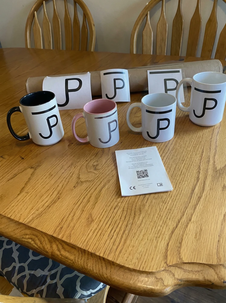 Mugs on table