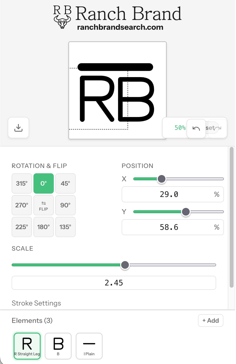 Livestock brand generator on mobile