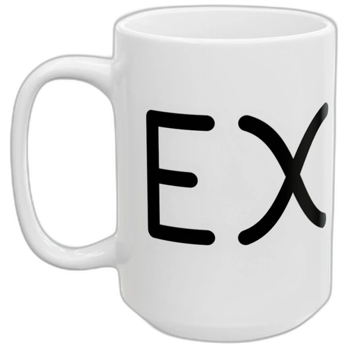 Custom branded white mug