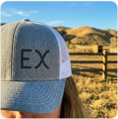 Example brand on hats