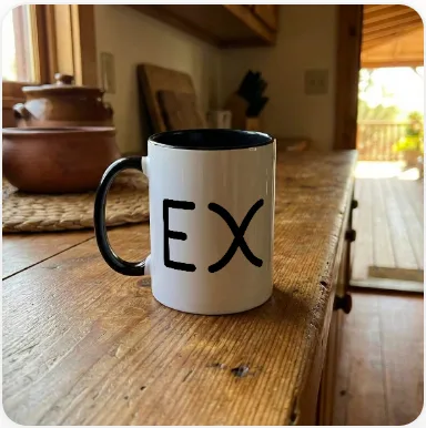 Example brand on mugs